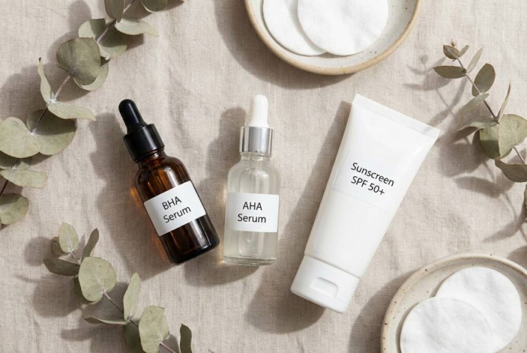 การใช้ BHA และ AHA คู่กับครีมกันแดดเพื่อปกป้องผิว